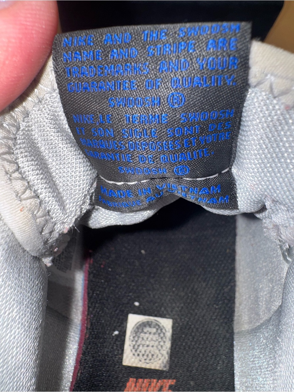 Nike Air Force 1 Shadow Metallic Silver Hyper Blue Pink Sneakers Women’s 7.5 - Picture 14 of 17